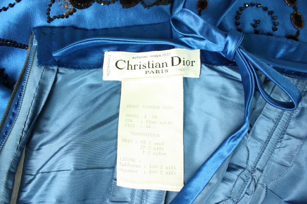 Christian Dior 1982 Haute Couture Satin Gown For Sale 3