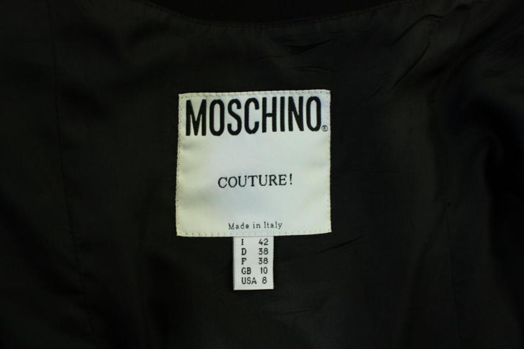 1990's Moschino Couture Ruffled Wrap Dress 4