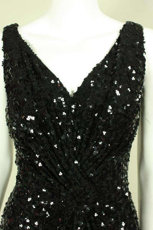 1950's Ceil Chapman Sequined Cocktail Dress at 1stDibs