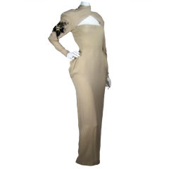 Retro Tan Giudicelli Gown