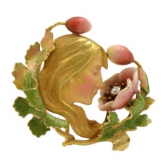 Art nouveau Krements Brooch 1