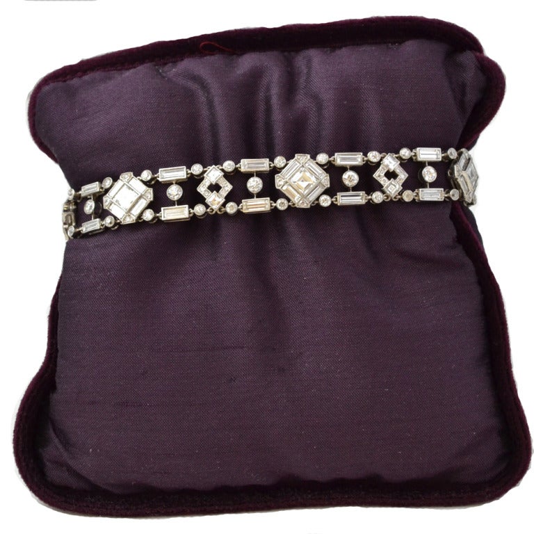 Art Deco Diamond Tassel Bracelet