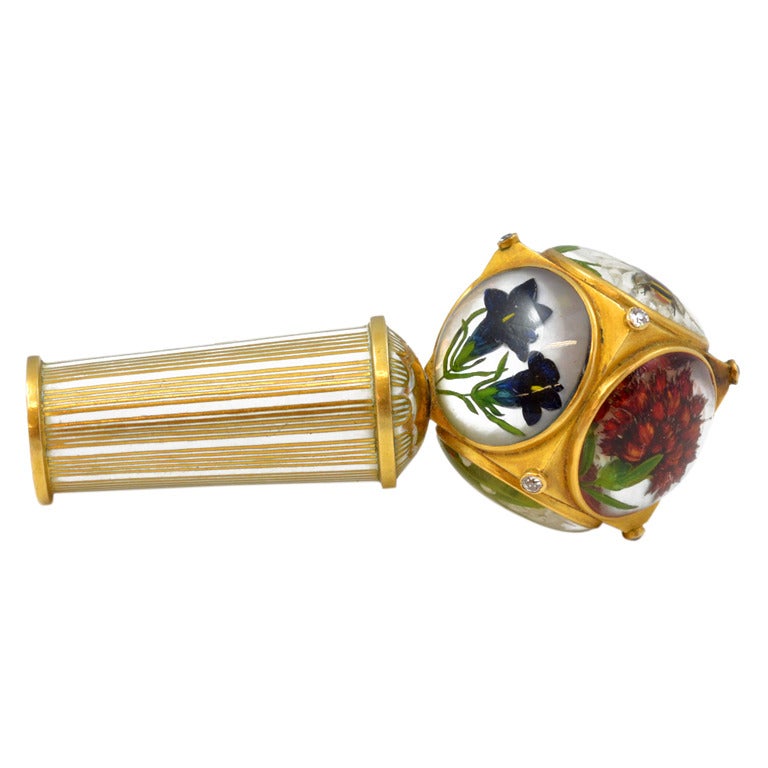 Paltscho Reverse Crystal Cane Handle For Sale