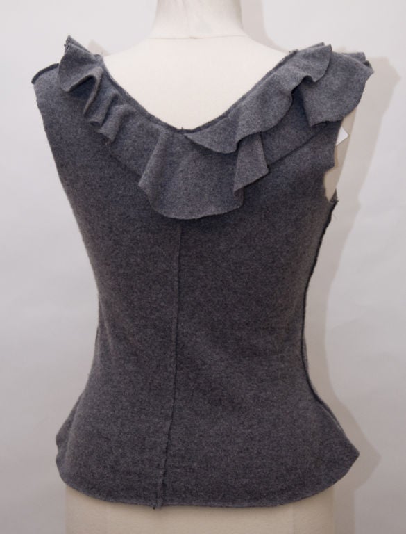 Philosophy di Alberta Ferretti Ruffled Neck Shell