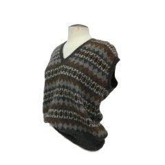 Vintage Edina and Lena Hand knitted Alpaca Vest