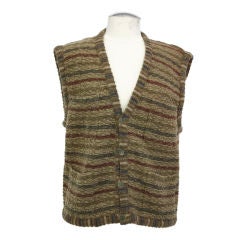 Vintage Missoni Striped Knit Vest