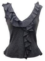 Philosophy di Alberta Ferretti Ruffled Neck Shell