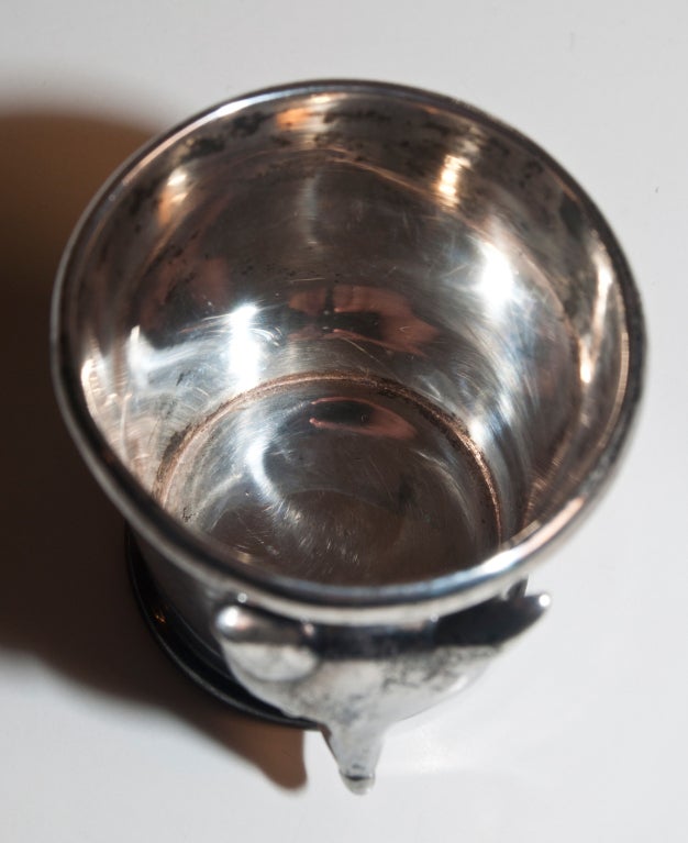 Women's or Men's Barry Kieselstein-Cord Sterling Silver Fox Julep Cup Limited Ed. For Sale