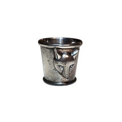 Barry Kieselstein-Cord Sterling Silver Fox Julep Cup Limited Ed.