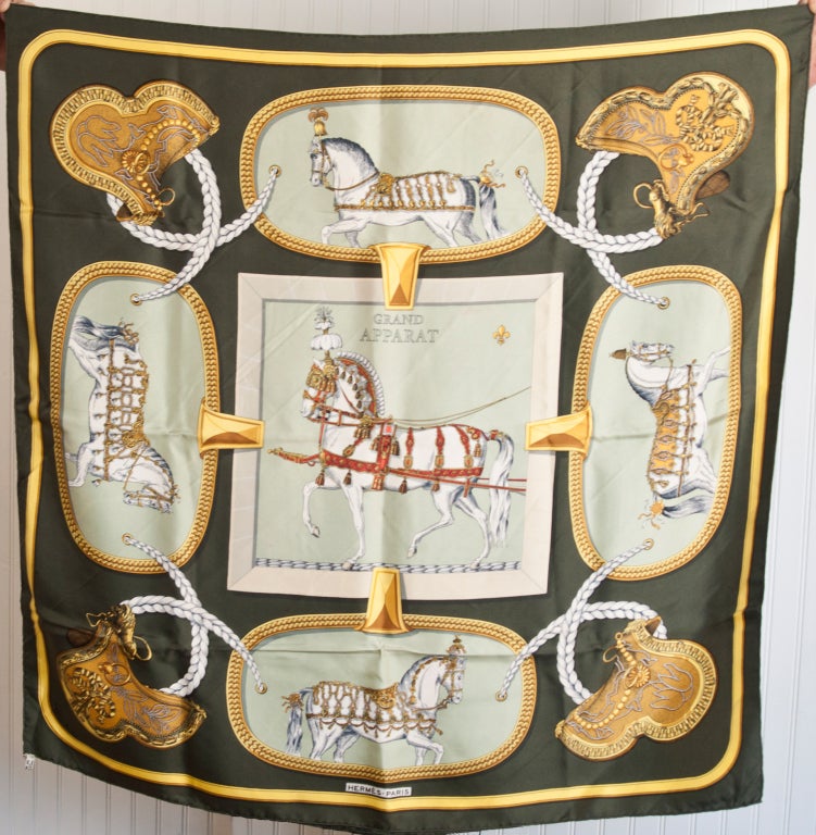 This Hermes Scarf one of the many signature scarves that people will recognize as HERMES.
