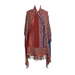Vintage BASILE Paisley with Embroidery and Bead Motif Shawl