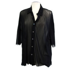 Vintage Jean Paul Gaultier's Sheer "Buttoned Down" Shirt