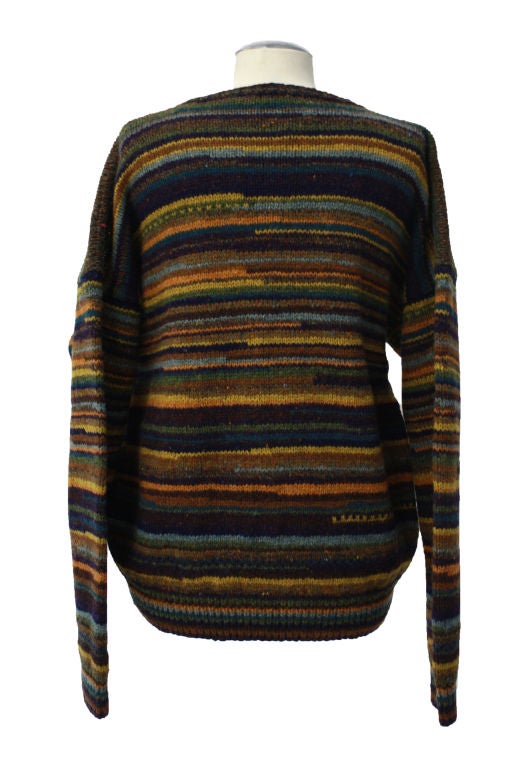 Perry Ellis "Iconic" Hand Knitted Cable Sweater