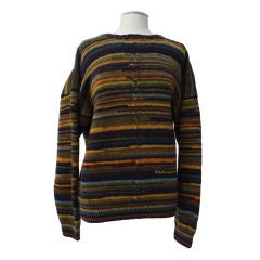 Perry Ellis "Iconic" Hand Knitted Cable Sweater