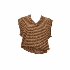 Vintage Missoni Boucle Stripped Vest