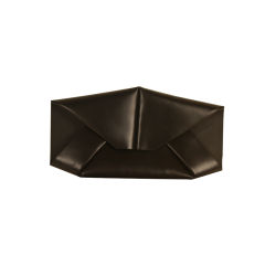 Used Ports 1961 "Origami" Folded Black Napa Leather Clutch