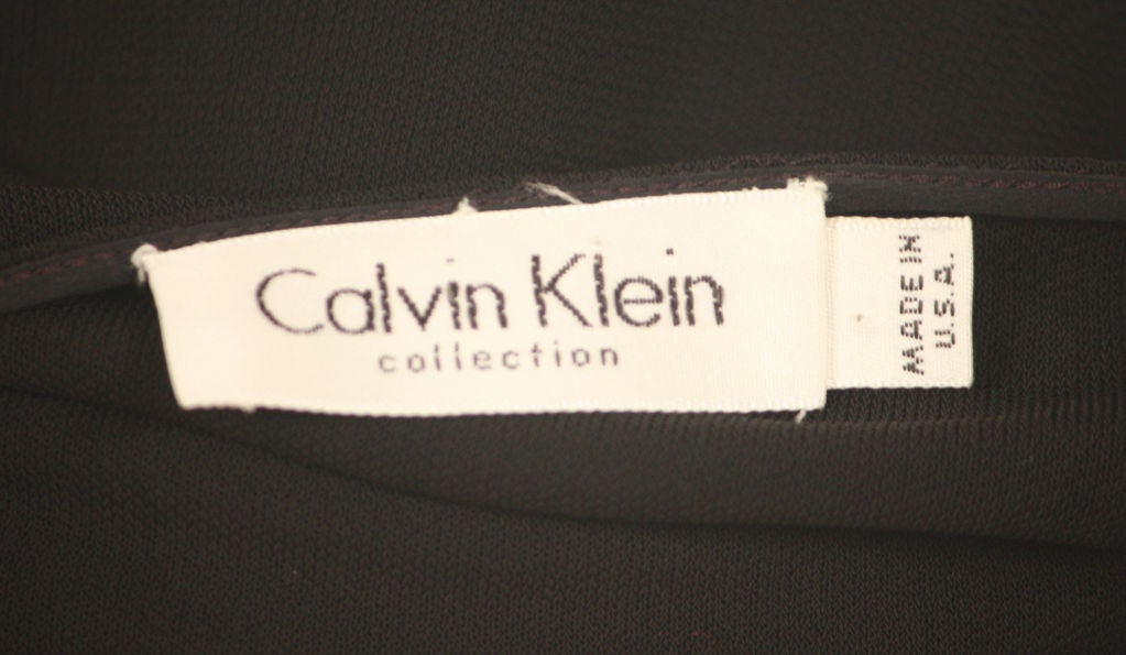 Calvin Klein Collection Belted Crepe Tunic