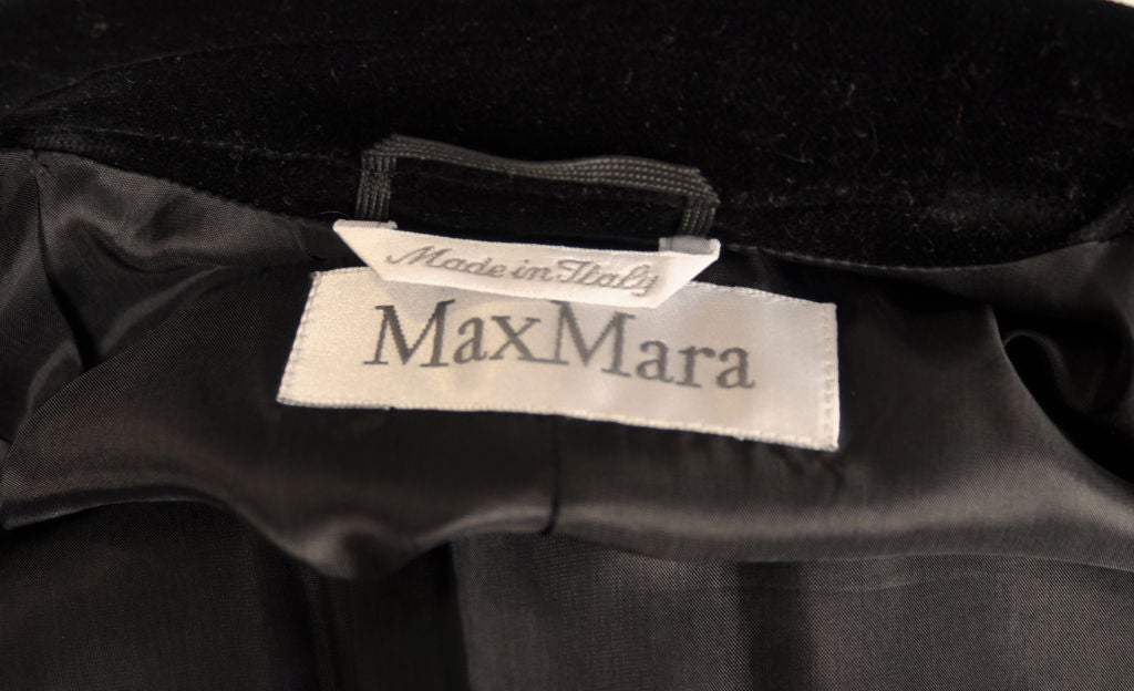 Max Mara 3 Button Velvet Blazer