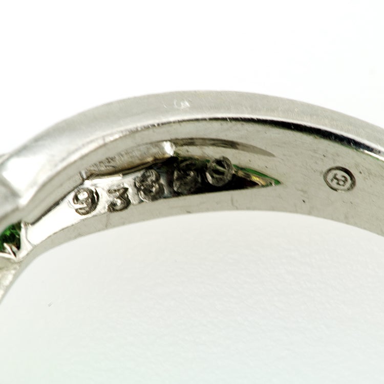 Women's Oscar Heyman Emerald And Diamond Band