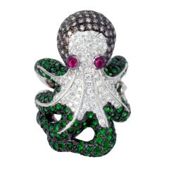 Whimsical Octopus Ring