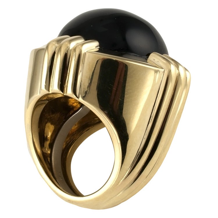 Great Black Onyx Ring by Tambetti