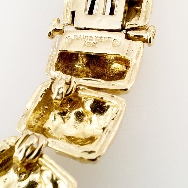 Original David Webb Chunky Gold-Halskette, 1960er Jahre, Original im Zustand „Hervorragend“ in Los Angeles, CA