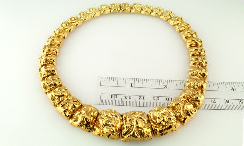 Original David Webb Chunky Gold-Halskette, 1960er Jahre, Original Damen