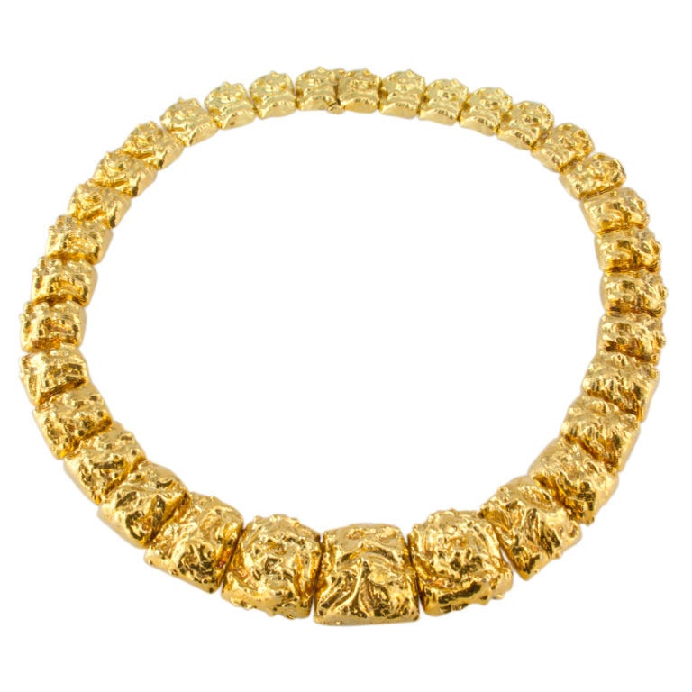 Original David Webb Chunky Gold-Halskette, 1960er Jahre, Original