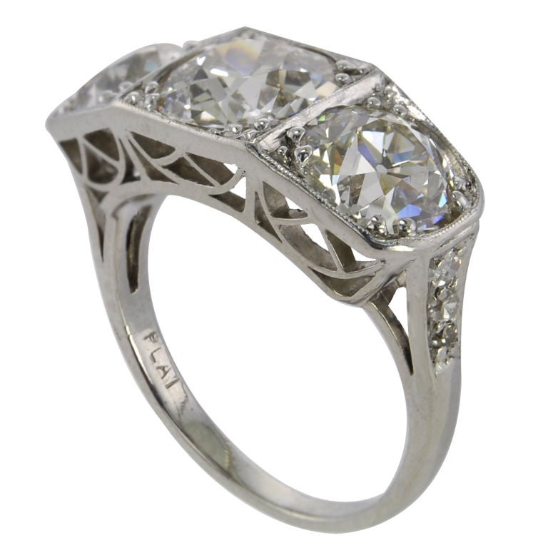 3 deco rings deco three ring at 1stdibs 3 deco rings deco three ring at 1stdibs