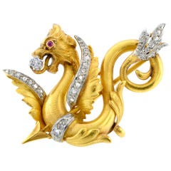 Griffin Brooch