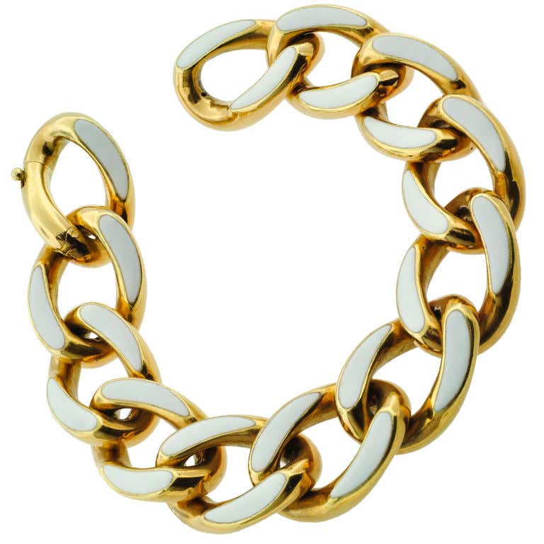 White enamel bracelet Outlet