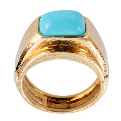 David Webb Turquoise Ring