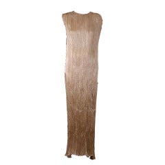 Mariano Fortuny Cafe au Lait Delphos Gown 7