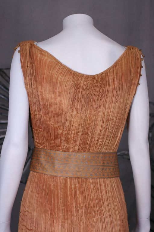 Mariano Fortuny Apricot  Robe de Delphos 1