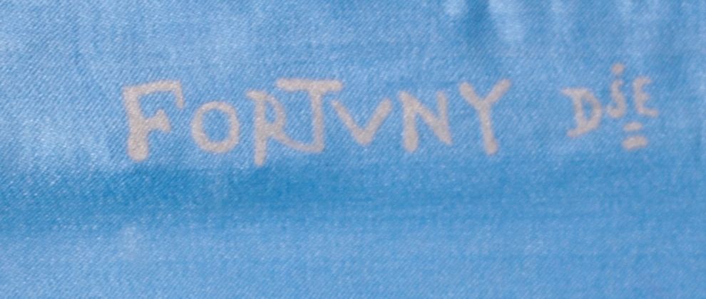 Mariano Fortuny Cobalt Blue Peplos Gown 3