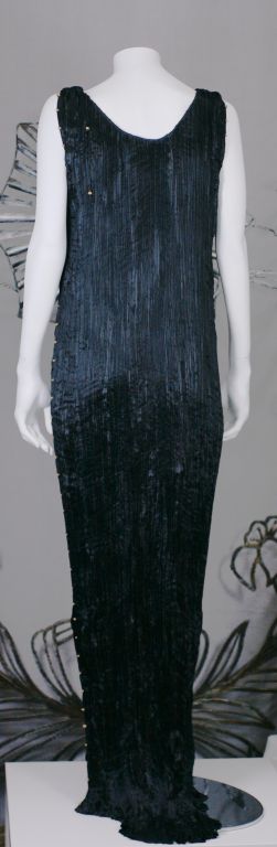 Mariano Fortuny Schwarz  Delphos-Kleid im Angebot 2