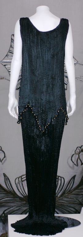 Mariano Fortuny - Robe en péplos noirs Pour femmes en vente