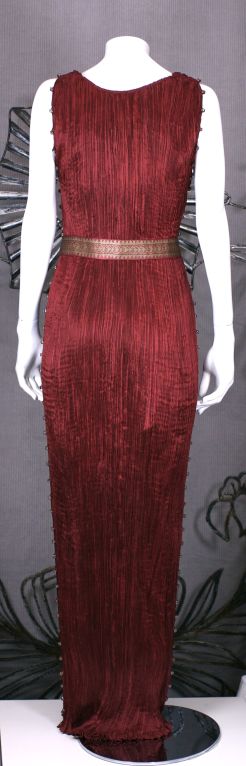 Brown Mariano Fortuny Claret Delphos. Provenance Tina Chow For Sale