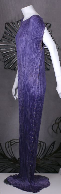 Mariano Fortuny  Amethyst  Delphos-Kleid im Zustand „Hervorragend“ im Angebot in Riverdale, NY