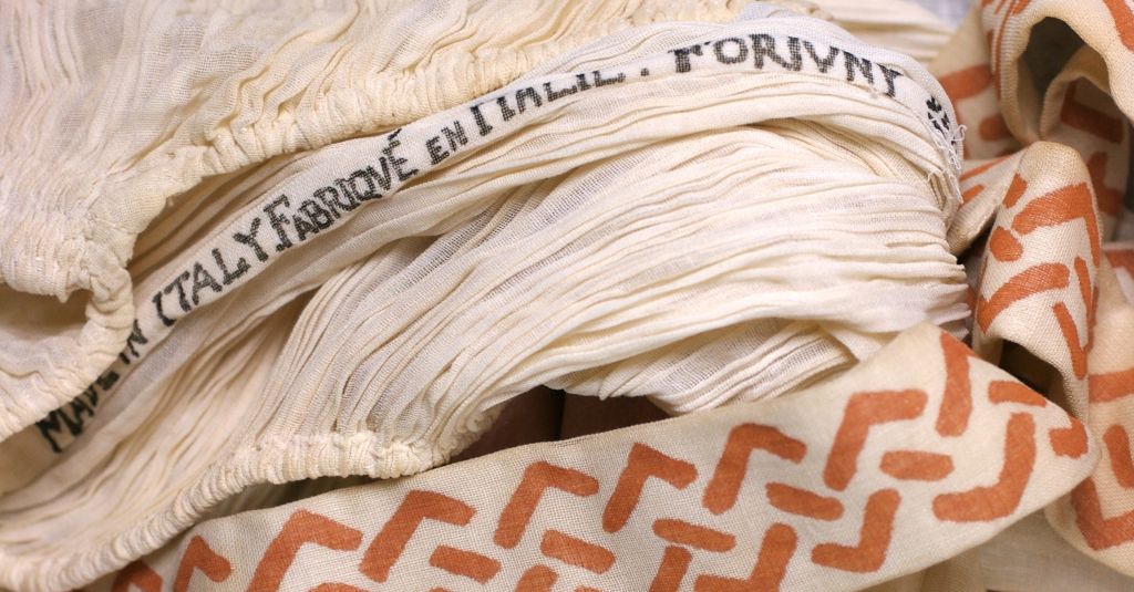 Extremely Rare Mariano Fortuny Cotton Delphos For Sale 3