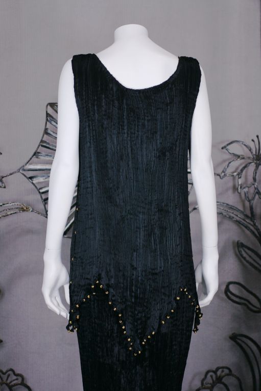 Mariano Fortuny Black Peplos Gown For Sale 2