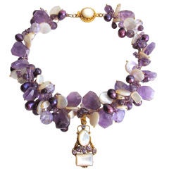Purple Reigns Necklace - Back Bay Collection