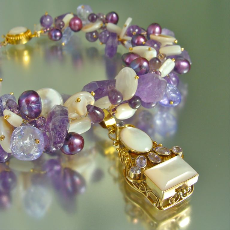Purple Reigns Necklace - Back Bay Collection