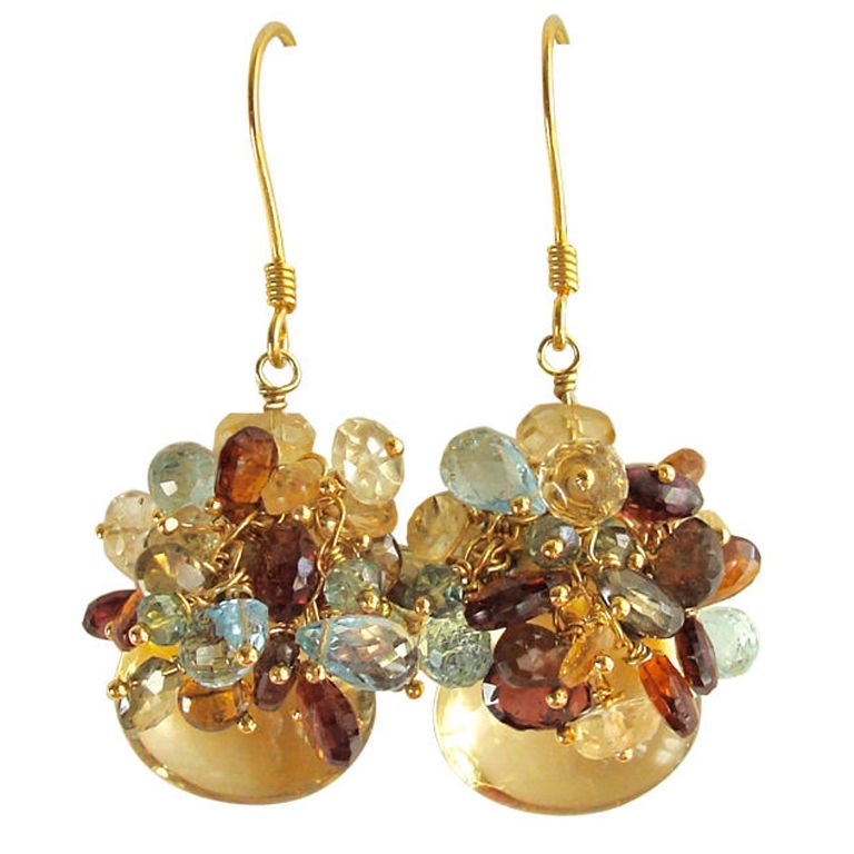 Yvette Earrings in Agate main image 1