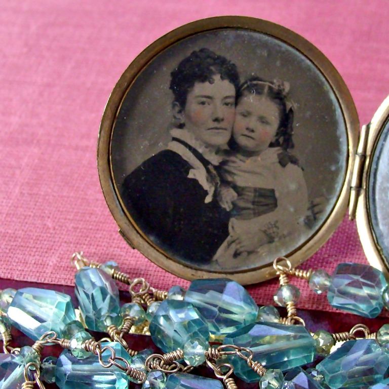 Beloved Generations - Green Amethyst Nuggets, Tourmaline and Ant 3
