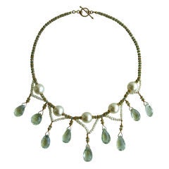 Pretty Is As Pretty Does - Prasiolite and Pearl Necklace Pretty Is As Pretty Does - Prasiolite and Pearl Necklace