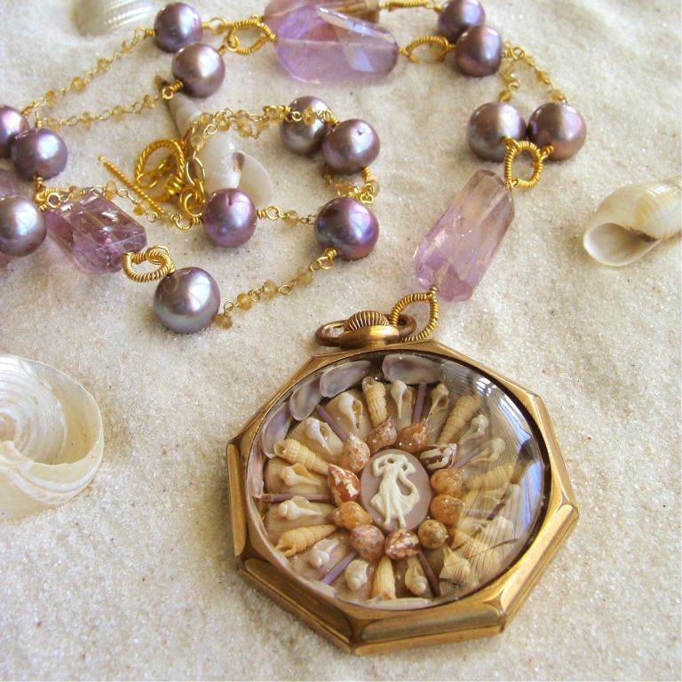Vineyard Valentine Necklace - Ametrine Nuggets, Citrine & Pearls