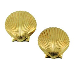 Pair of Shell Brooches by Tiffany & Co.
