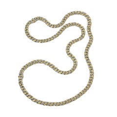 Gucci 18KT Yellow Gold,  18KT White Gold and Diamond Necklace