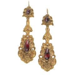 Unusually Long Victorian Earrings